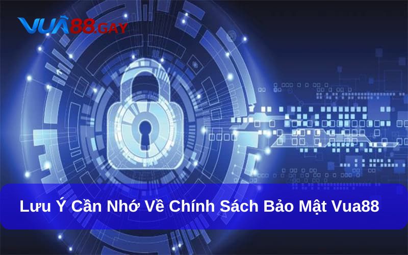 Lưu ý cần nhớ về chính sách bảo mật Vua88