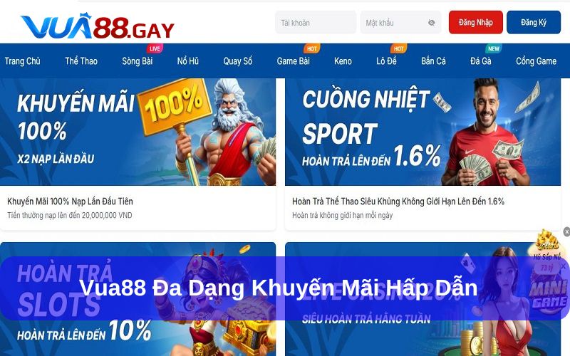 Giới thiệu Vua88 quy tụ nhiều khuyến mãi lớn