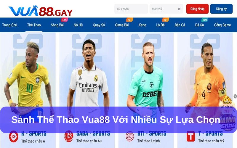 Sảnh thể thao Vua88 mới lạ và đầy kịch tính