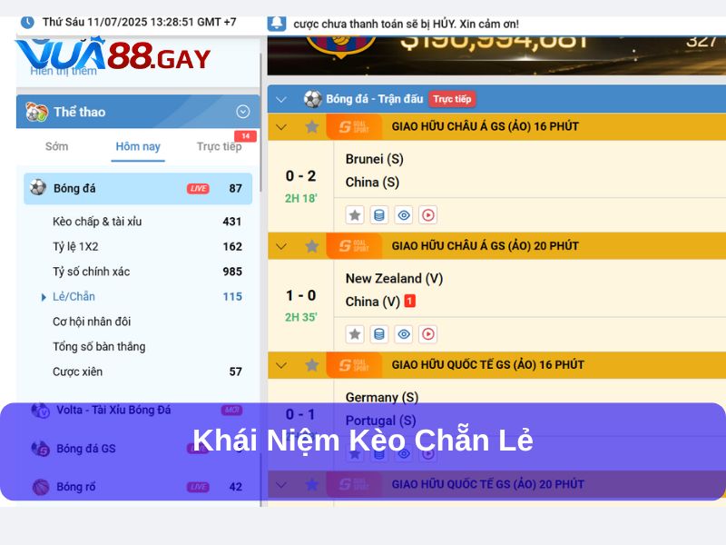 Khái niệm kèo Chẵn Lẻ