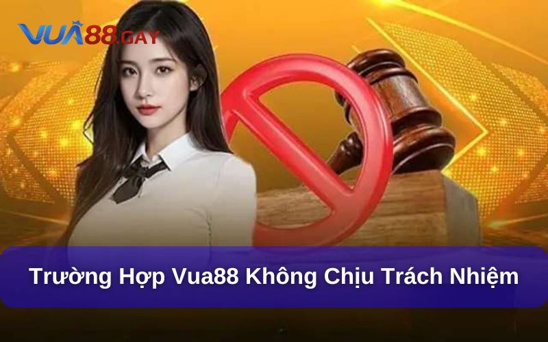 Những trường hợp Vua88 không chịu trách nhiệm