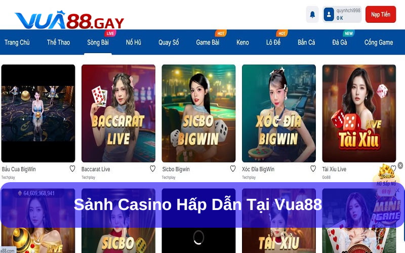 Casino hơn 100+ thể loại game chất lượng