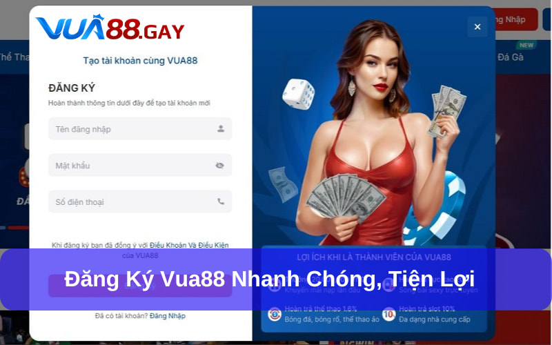 Đăng ký tài khoản Vua88 nhanh chóng